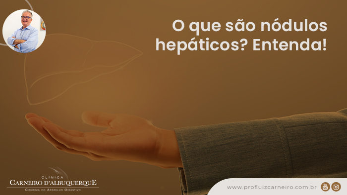 A imagem mostra uma montagem de uma mão e um fígado translúcido.