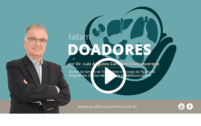 Faltam doadores - Por Prof. Dr. Luiz Carneiro