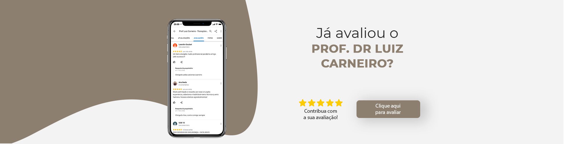 Já avaliou o Prof Dr. Luiz Carneiro?