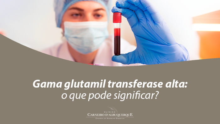 Arte sobre exame de GGT alta e saúde hepática